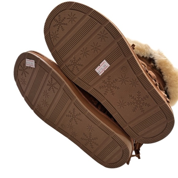 RJ’s Fuzzies Fringe Boots Shearling - Picture 6 of 12